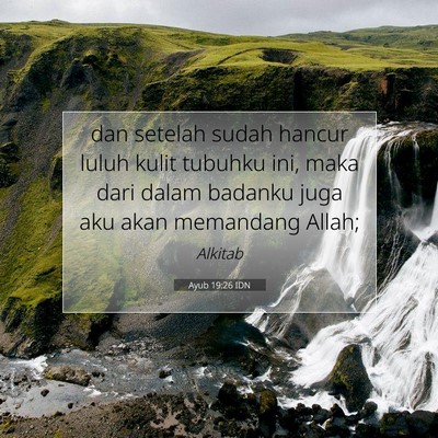 Ayub 19:26 IDN Gambar Ayat Alkitab