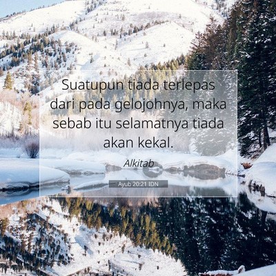 Ayub 20:21 Ayat Alkitab Dijelaskan