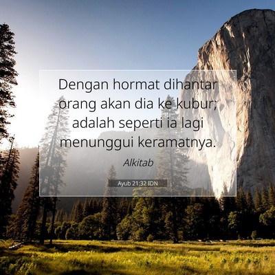 Ayub 21:32 Ayat Alkitab Dijelaskan