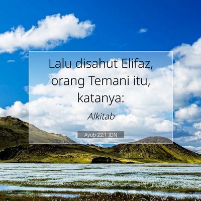 Ayub 22:1 IDN Gambar Ayat Alkitab