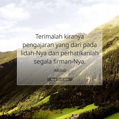 Ayub 22:22 IDN Gambar Ayat Alkitab