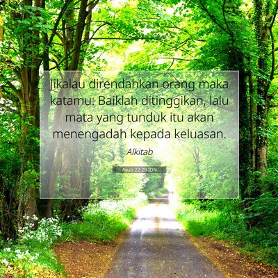 Ayub 22:29 IDN Gambar Ayat Alkitab