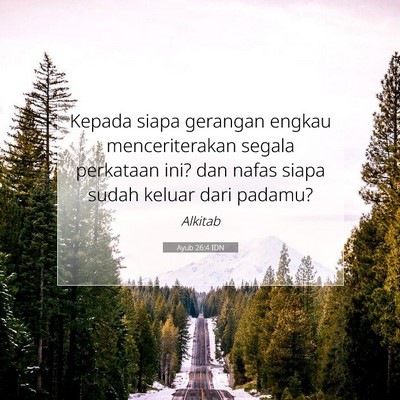 Ayub 26:4 Ayat Alkitab Dijelaskan