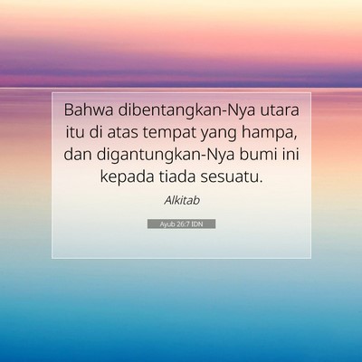 Ayub 26:7 IDN Gambar Ayat Alkitab