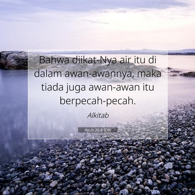 Ayub 26:8 IDN Gambar Ayat Alkitab