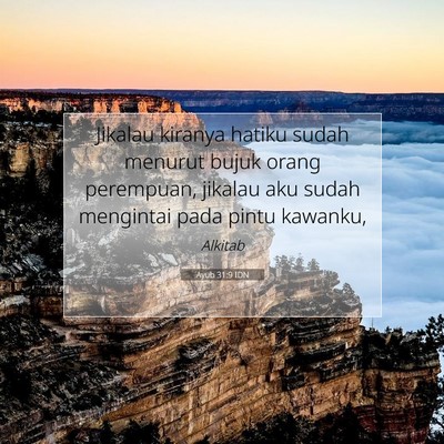 Ayub 31:9 IDN Gambar Ayat Alkitab