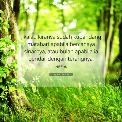 Ayub 31:26 IDN Gambar Ayat Alkitab