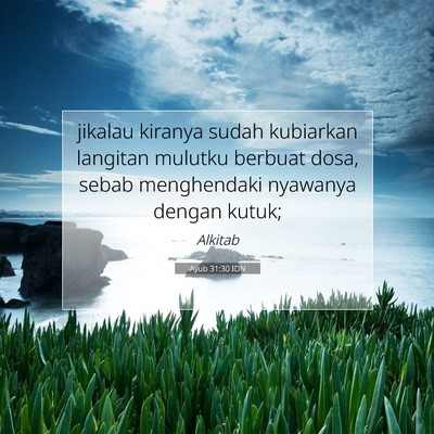 Ayub 31:30 Ayat Alkitab Dijelaskan