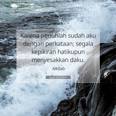 Ayub 32:18 IDN Gambar Ayat Alkitab