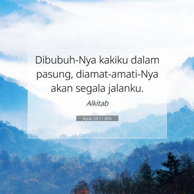 Ayub 33:11 Ayat Alkitab Dijelaskan