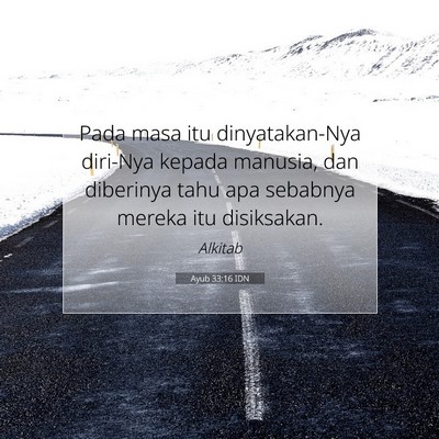 Ayub 33:16 Ayat Alkitab Dijelaskan