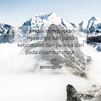 Ayub 33:18 Ayat Alkitab Dijelaskan