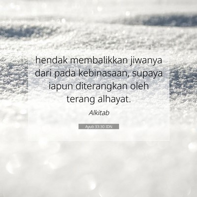 Ayub 33:30 IDN Gambar Ayat Alkitab