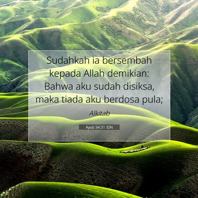 Ayub 34:31 IDN Gambar Ayat Alkitab