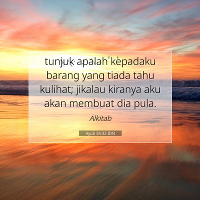 Ayub 34:32 Ayat Alkitab Dijelaskan