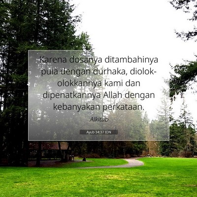 Ayub 34:37 Ayat Alkitab Dijelaskan