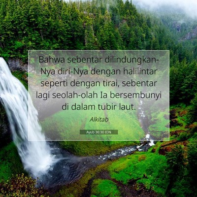 Ayub 36:30 IDN Gambar Ayat Alkitab