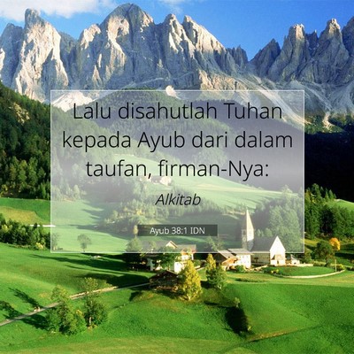 Ayub 38:1 IDN Gambar Ayat Alkitab