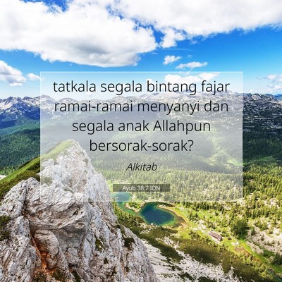 Ayub 38:7 IDN Gambar Ayat Alkitab