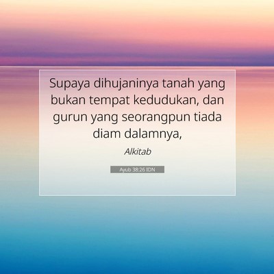 Ayub 38:26 IDN Gambar Ayat Alkitab