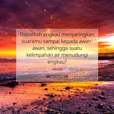 Ayub 38:34 Ayat Alkitab Dijelaskan