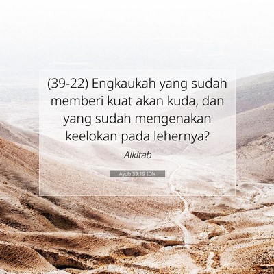 Ayub 39:19 IDN Gambar Ayat Alkitab