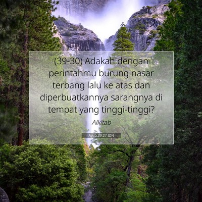Ayub 39:27 IDN Gambar Ayat Alkitab