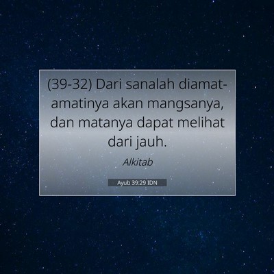 Ayub 39:29 IDN Gambar Ayat Alkitab
