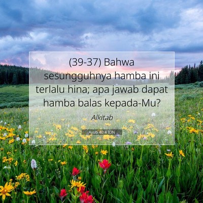 Ayub 40:4 IDN Gambar Ayat Alkitab