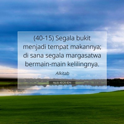 Ayub 40:20 IDN Gambar Ayat Alkitab