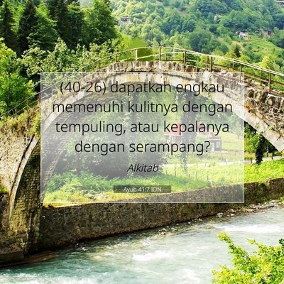 Ayub 41:7 Ayat Alkitab Dijelaskan
