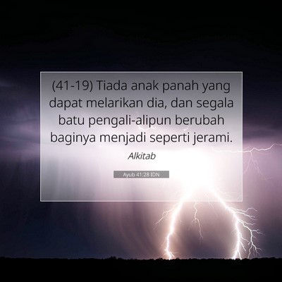 Ayub 41:28 IDN Gambar Ayat Alkitab