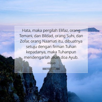 Ayub 42:9 IDN Gambar Ayat Alkitab