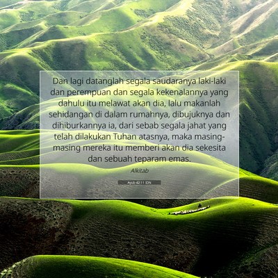 Ayub 42:11 Ayat Alkitab Dijelaskan