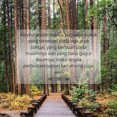 Mazmur 1:3 Ayat Alkitab Dijelaskan