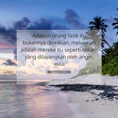Mazmur 1:4 Ayat Alkitab Dijelaskan