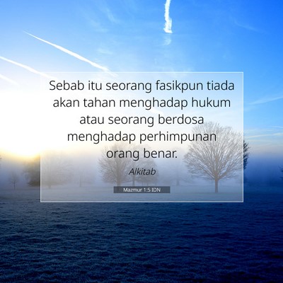 Mazmur 1:5 Ayat Alkitab Dijelaskan