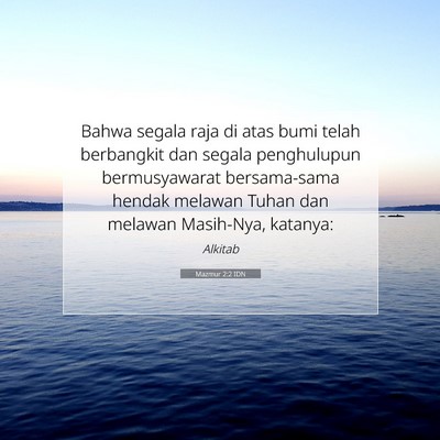 Mazmur 2:2 Ayat Alkitab Dijelaskan