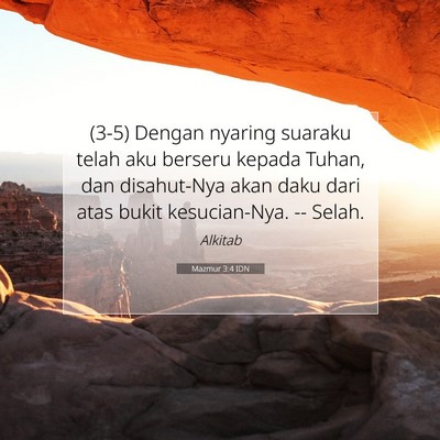 Mazmur 3:4 IDN Gambar Ayat Alkitab