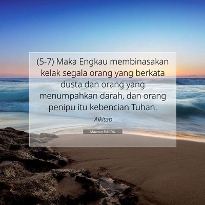 Mazmur 5:6 IDN Gambar Ayat Alkitab