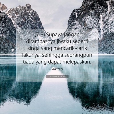 Mazmur 7:2 Ayat Alkitab Dijelaskan