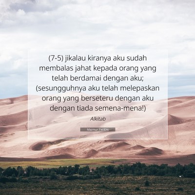 Mazmur 7:4 Ayat Alkitab Dijelaskan