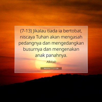 Mazmur 7:12 Ayat Alkitab Dijelaskan