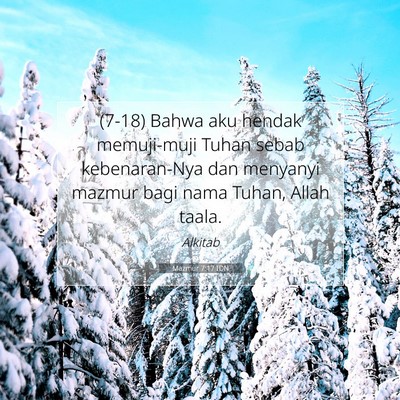 Mazmur 7:17 IDN Gambar Ayat Alkitab