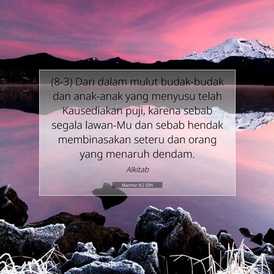 Mazmur 8:2 Ayat Alkitab Dijelaskan