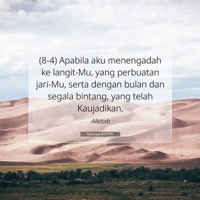 Mazmur 8:3 IDN Gambar Ayat Alkitab