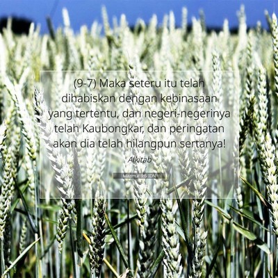Mazmur 9:6 Ayat Alkitab Dijelaskan