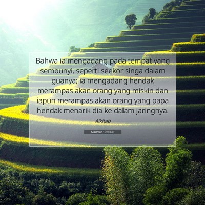 Mazmur 10:9 IDN Gambar Ayat Alkitab