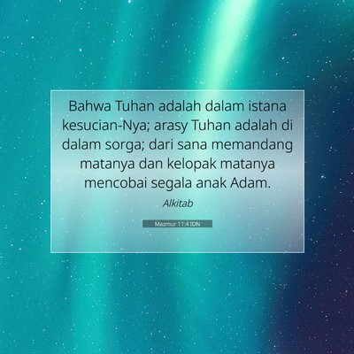 Mazmur 11:4 IDN Gambar Ayat Alkitab