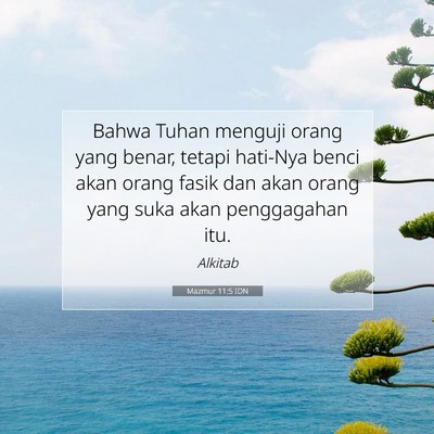 Mazmur 11:5 IDN Gambar Ayat Alkitab